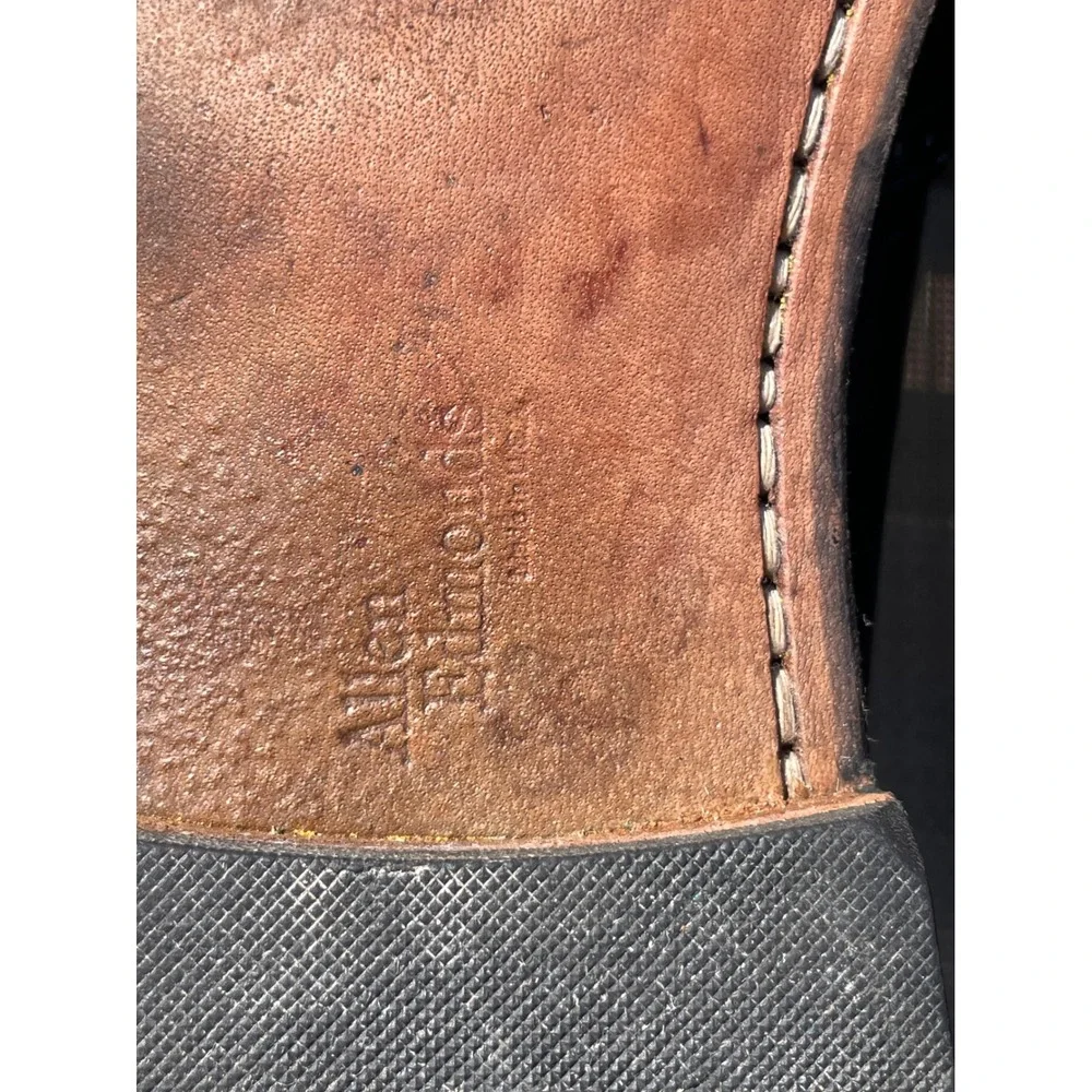 Allen Edmonds Springvale Mens Black Leather Kiltie Loafers Dress Shoes Size 9